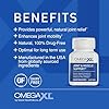 OmegaXL Joint Support Supplement for Relief - Natural Muscle Support, Green Lipped Mussel Oil, 60 Ct (2 Pack). MemoryXL, Magnesium L-Threonate Brain Supplement - Memory & Focus Cranberry Lemon 30 Pack