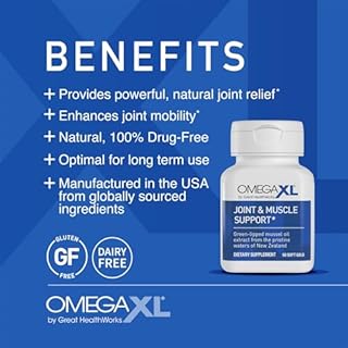 OmegaXL Joint Support Supplement for Relief - Natural Muscle Support, Green Lipped Mussel Oil, 60 Ct (2 Pack). MemoryXL, Magnesium L-Threonate Brain Supplement - Memory & Focus Cranberry Lemon 30 Pack