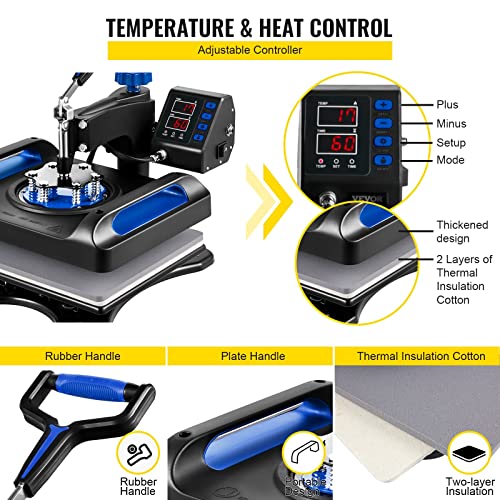 Hot Press 5 en 1 Máquina de Termofijado Multifuncional miniatura 4