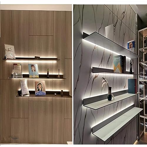 Étagère flottante lumineuse pour objets lourds support renforcé métal