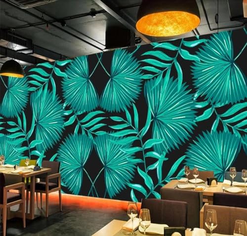 Papier peint mural 3d feuille en tissu non tissé ILIYA pour salon - 3