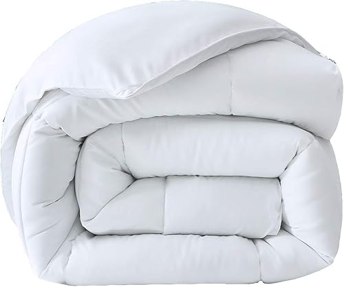 Miniatura 3 de TheSignnature Juego de edredón con costuras en caja deflectora de 1 pieza 100 algodón 500 GSM relleno de edredón alternativo para todas las