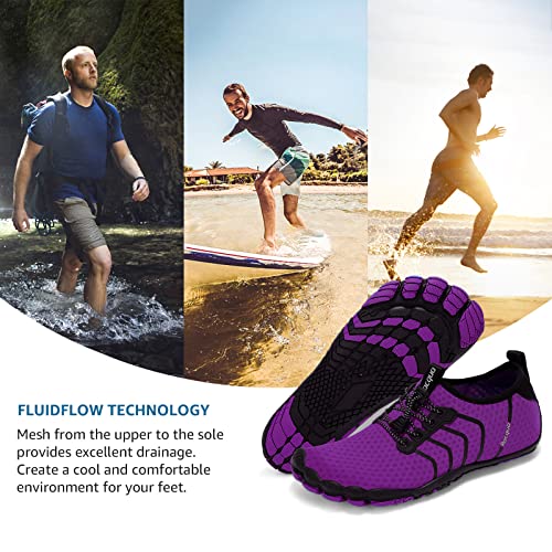 Image of Racqua Water Shoes Quick Dry Barefoot Beach Aqua Sport Swim Surf Pool Hiking Diving Walking for Men Women