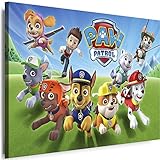 kinder wandbilder Handarbeit: Leinwand fertig auf Holzkeilrahmen gespannt, inklusive Haken sofort aufh„ngbar!