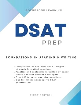 Digital SAT Reading and Writing Foundations DSAT Prep Reading and Writing Advanced Module Practice Tests
