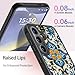 FUNMIKO for Samsung Galaxy S25 Case Wireless Charging & Military-Grade Protection - Trendy Floral Design for Women Girls, Matte Phone Cover with Shockproof Corners - Exquisite Motif
