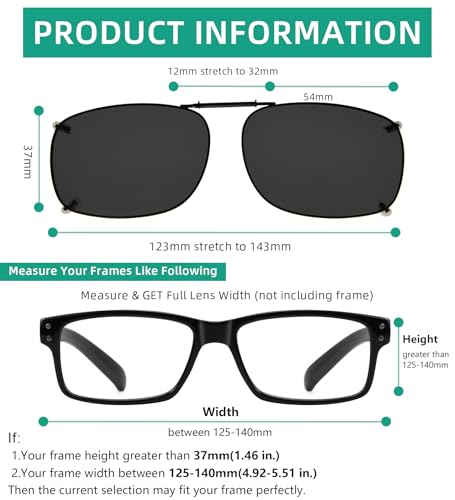 Eyekepper Large Clip On Sunglasses Polarized Lens3