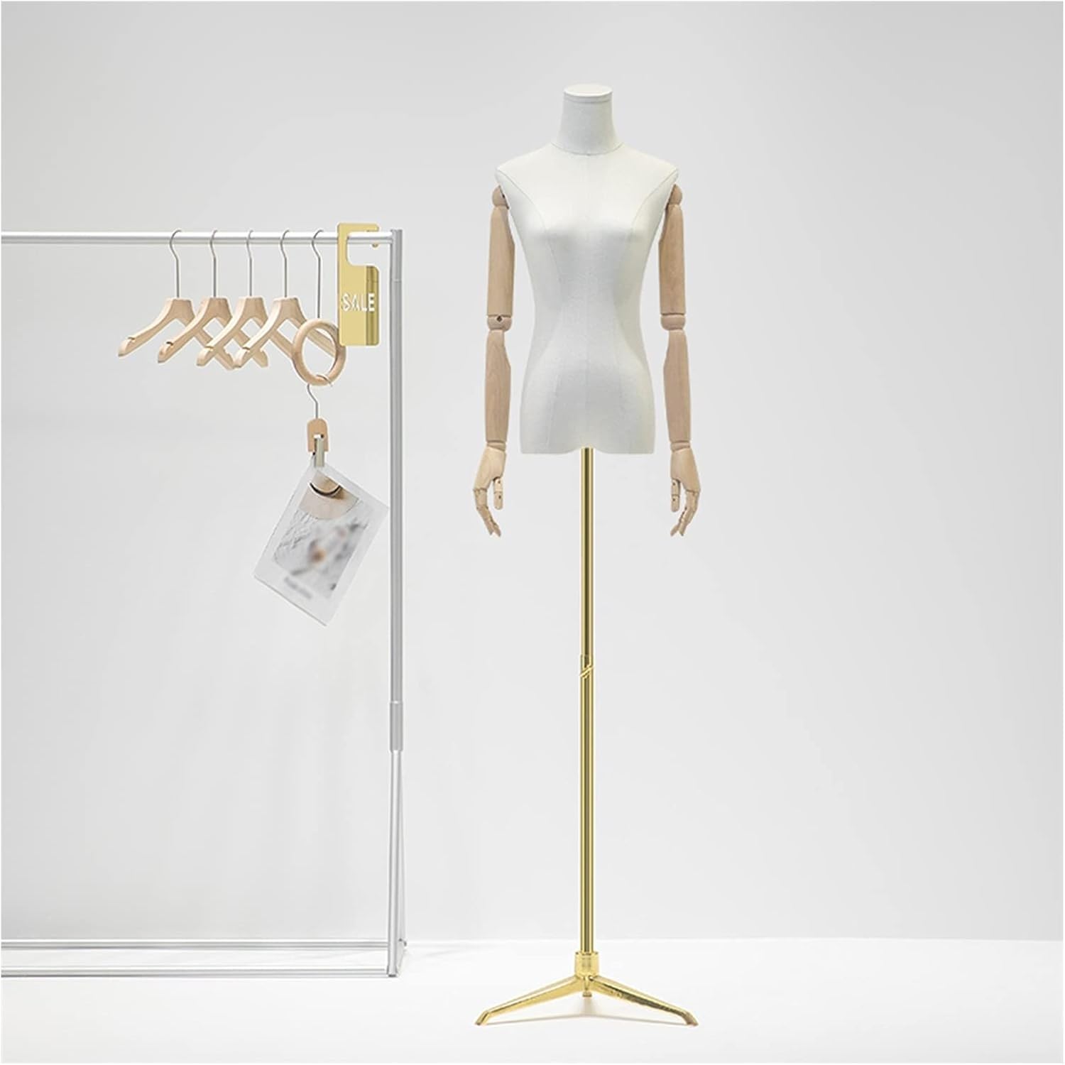 CONGRUI Female Mannequin Dress Form Torso, Manikins Model Bust Stand Used for Window