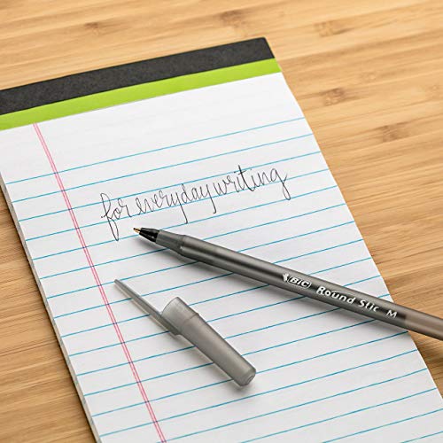 Image of BIC Round Stic Xtra Life Ballpoint Pen, Medium Point (1.0mm), Black /Red /Blue - Box of 240 Assorted Ball Pens