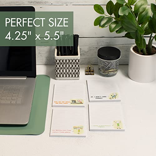Zicoto Super Funny Notepads That Will Make You Laugh - A Hilarious Christmas Gift For Your Women Coworkers - Unique Office Supplies Memo Pads Add A Little Humor Into The Work Day At Office #TOP5