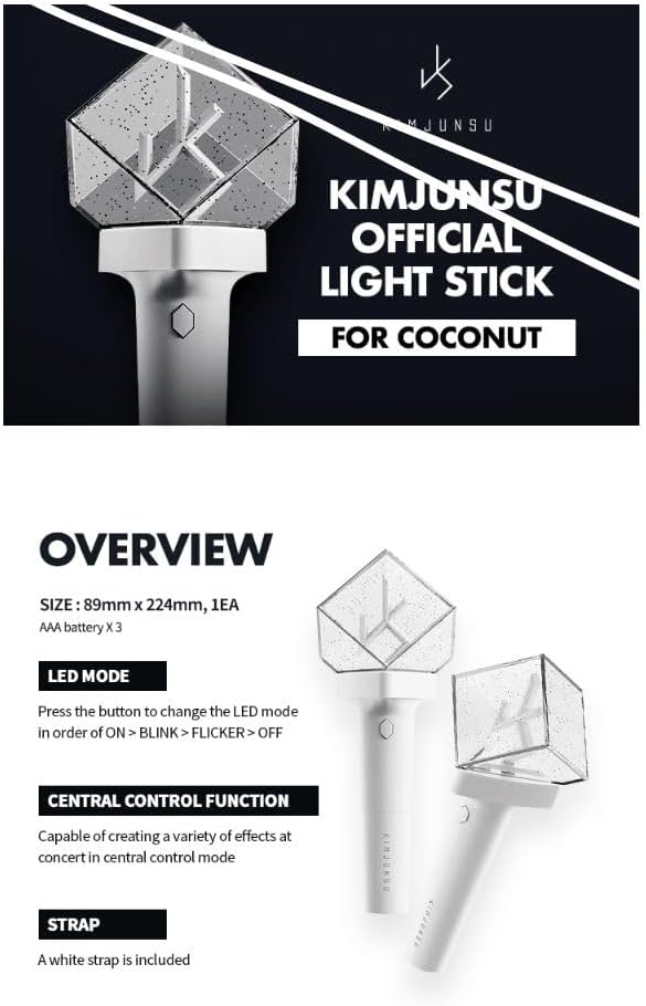 XIA Kim JUN SU Official Light Stick Coconut Bong