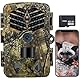 Wildlife Camera 4K with Mobile Phone Transmission App, 32MP Mini WLAN Wildlife Camera, 0.1 s Trigger Speed, MP4 Format, Wildlife Camera with Motion Sensor, Night Vision
