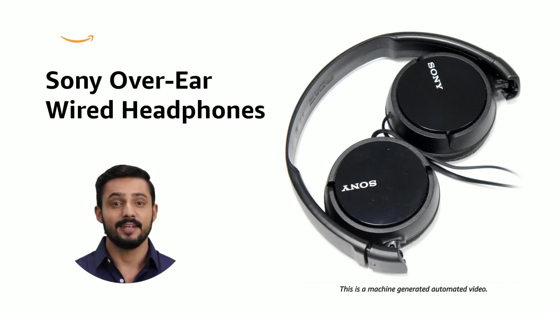 Sony MDR-ZX110 Wired Over the Ear Headphone with Mic (Black