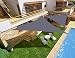 Produktbild HENG FENG Sonnensegel Dreieck 5x5x7m PES Polyester Windschutz Wasserabweisend Tear Resistant Wetterschutz 95% Beschattung UV Schutz für Outdoor Garten Terrasse mit Seilen Anthrazit