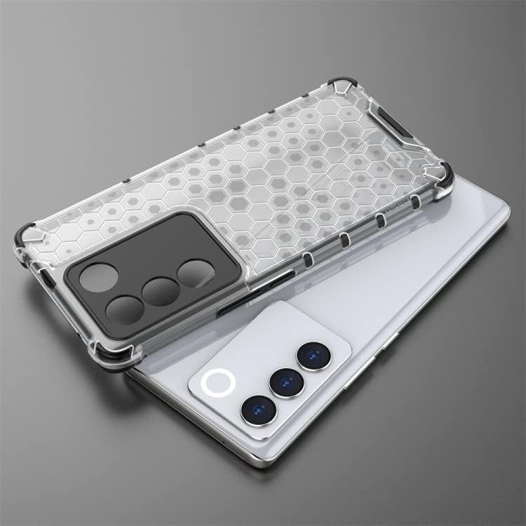Image of Prime Retail Hard PC Back Case Cover for Vivo V27 5G Anti Slip Ultra Thin Shockproof Reinforced Corners (Polycarbonate|Transparent)