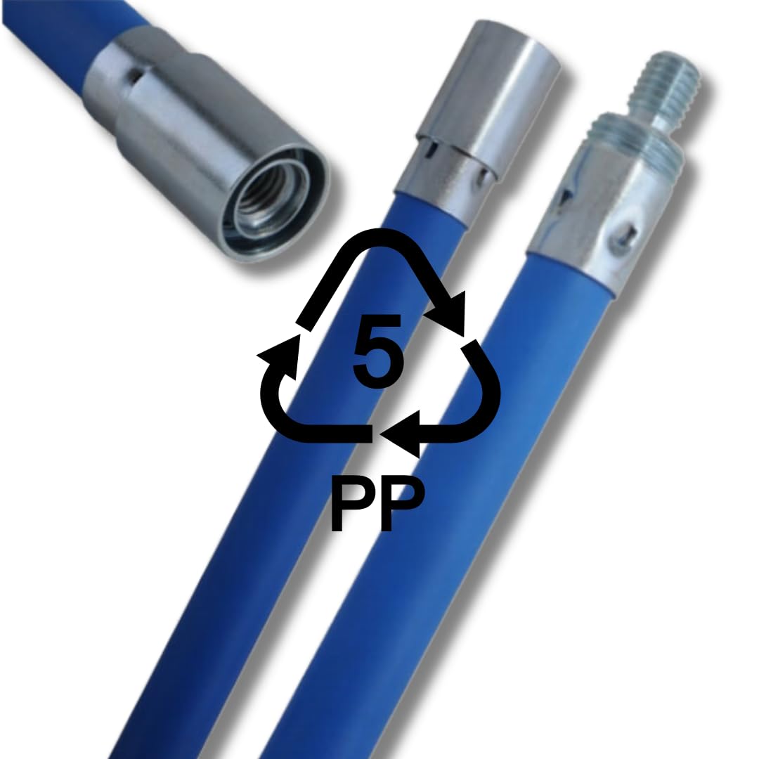 Kit Pulizia Camini Professionale | Scovolo Acciaio Ø250 mm + 4 Aste 2 m + 2 Aste 1 m + Spazzola SPID Filo Ottone | Pulizia Canne Fumarie e Stufe