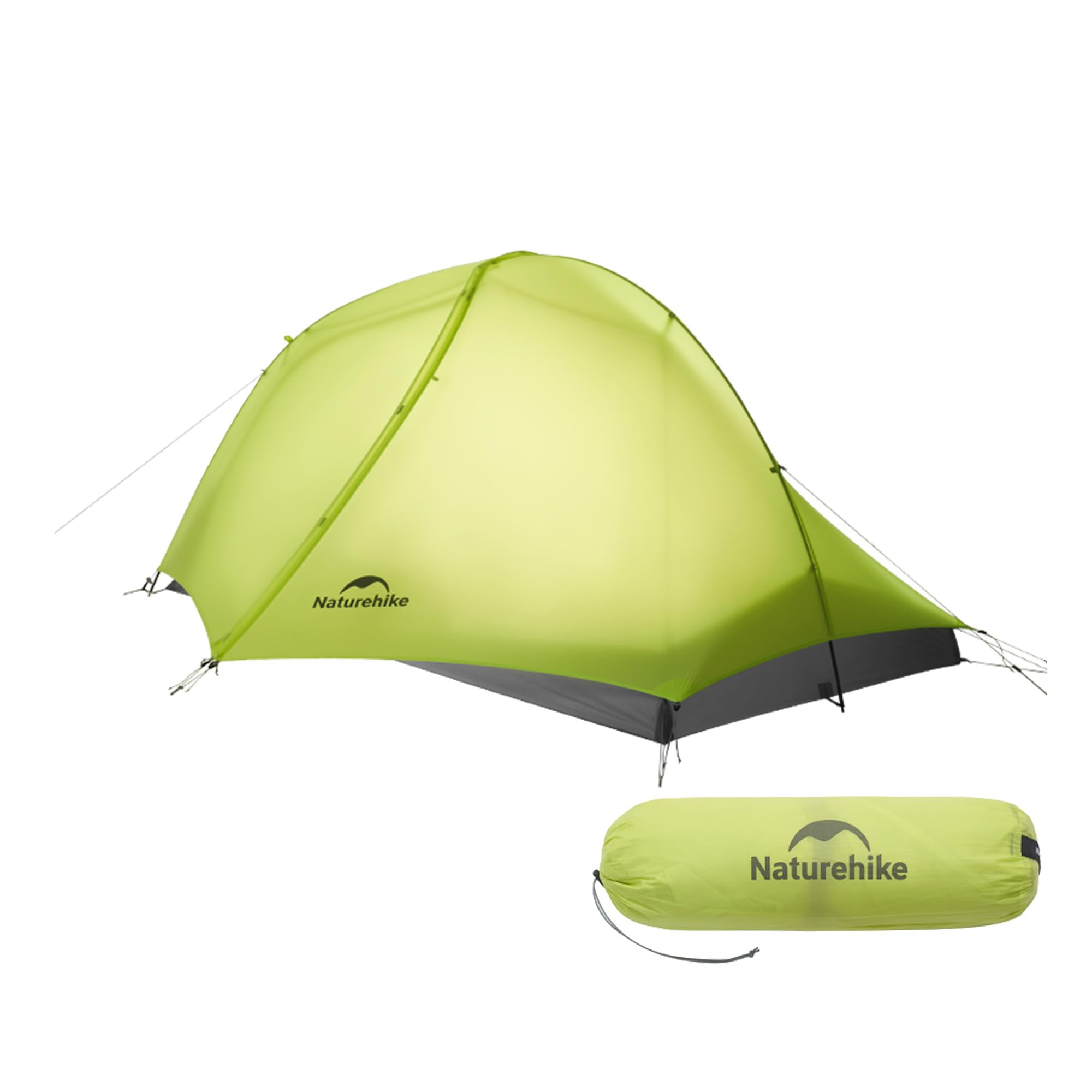 Naturehike Ultraleichte Zelt 780/960g, Wasserdicht Camping Zelt PU1500+ | 3-Saisons Wanderzelt 1/2 Person,für Schnelle Wanderungen, Radtouren und Motorradtouren