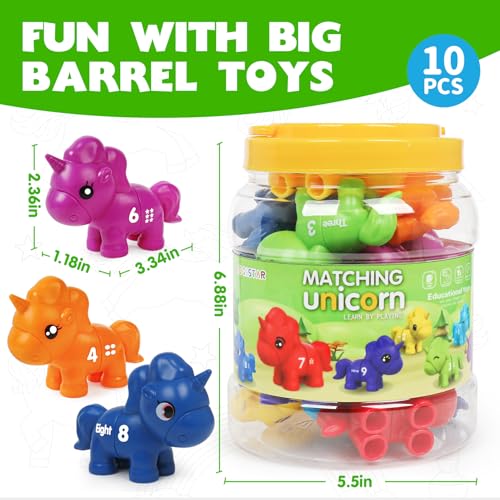 Image of Numbers Matching Game Fine Motor Toy, Toddler Number Learning Toys,1 2 3 Educational Learning Sensory Sorting Toys Preschool Math Games Activities Sets for Toddlers Kids