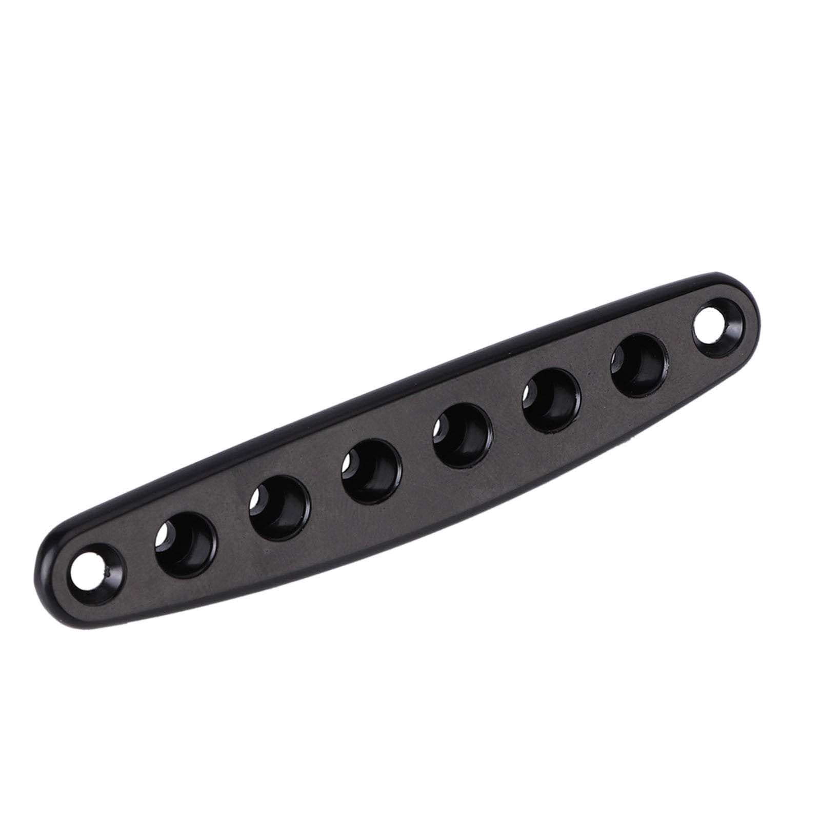 Brrnoo Replacement Guitar String Ferrule Block for Electric Bass Guitar Zinc Alloy Through Plate Mounting Ferrules Hardware Components Parts Accessories - Image 2