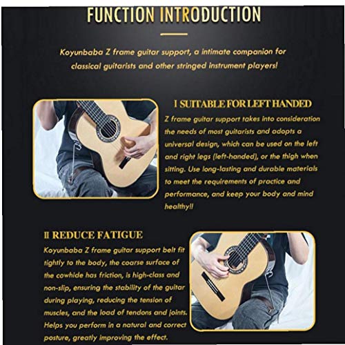 Guitar support Support Leg Support forme Jouer Stand Z fixe générique pour Musicien droit Handed guitare Accessoires… - Les Beatles, Paul McCartney, John Lennon, RIngo Starr, George Harrison Guitar support Support Leg Support forme Jouer Stand Z fixe générique pour Musicien droit Handed guitare Accessoires… – Image 8
