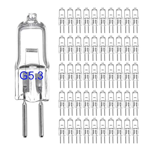 eufeifeiegds 50 bombillas LED G5.3 de 12 V CA, 20 W, 35 y, con base dos pines JC(12V 50W)