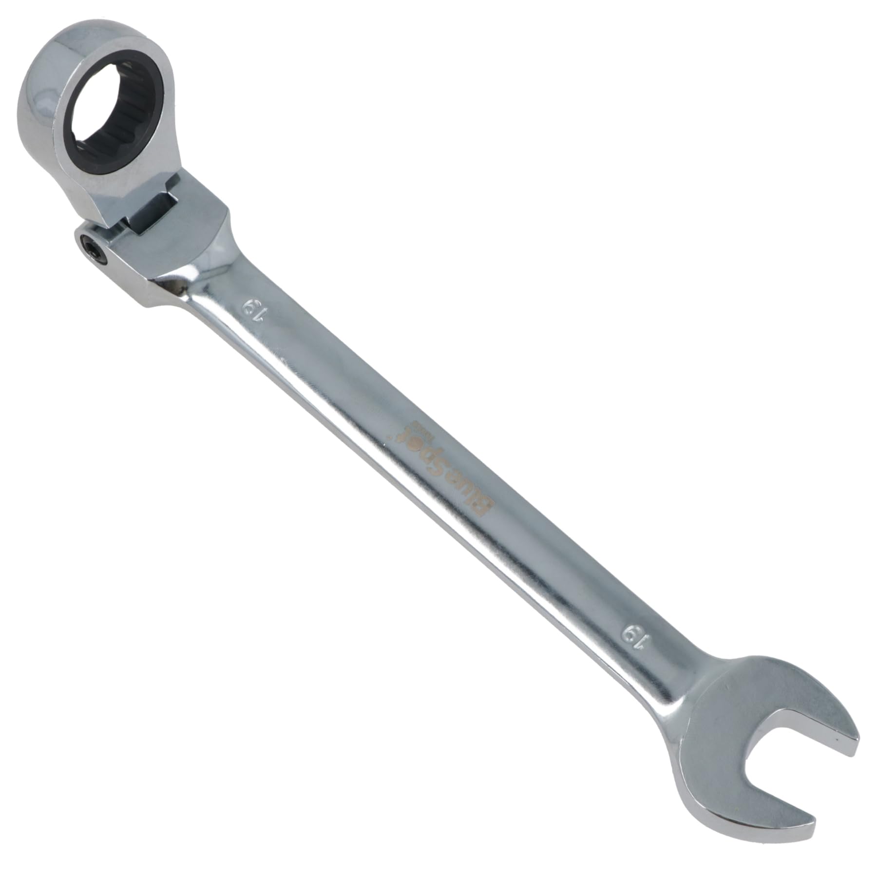 19mm Metric Flexible Flexi Head Ratchet Combination Spanner Wrench 72 Teeth
