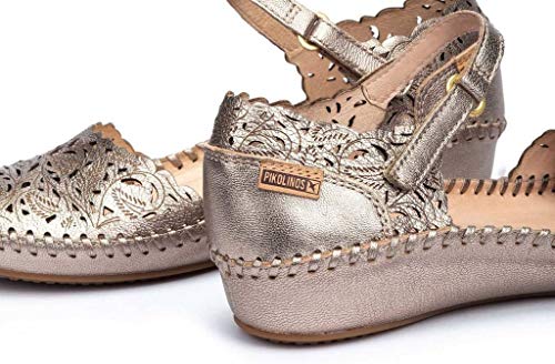 Image of PIKOLINOS P. Vallarta Women's Semi-Open Shoes | Leather | Silver