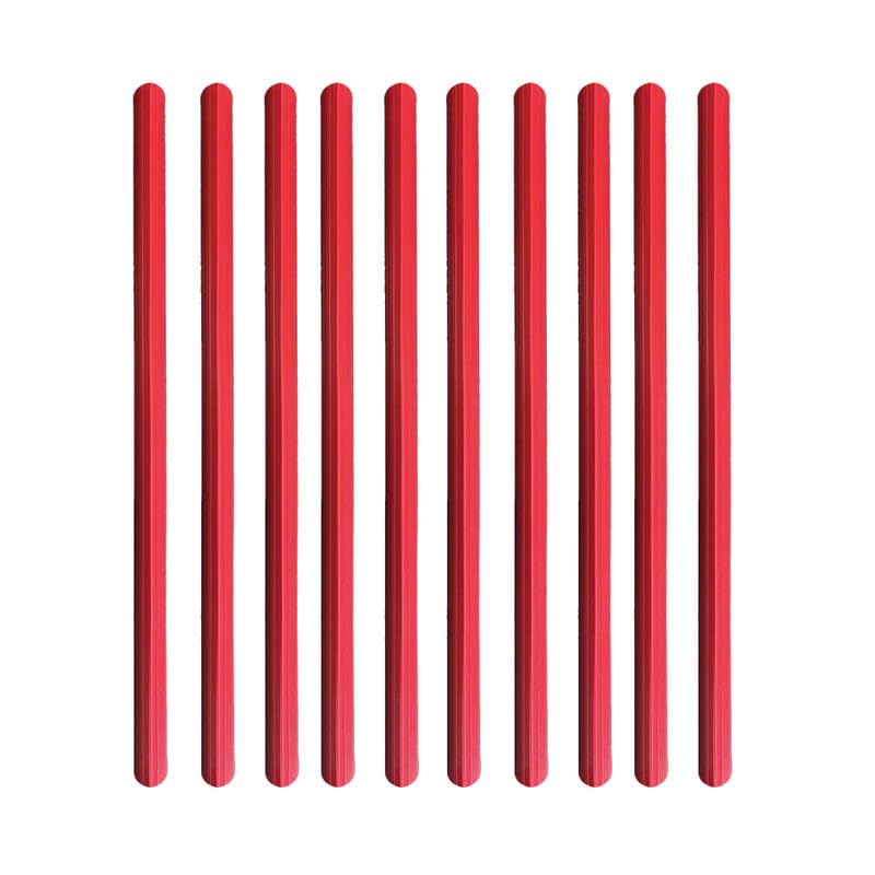 10PCS A4 Slide Binders 30.5 * 1.5CM Plastic Slide Binders Red Binding Bars Slide Grip for File Report Project Presentation Office Document Supplies