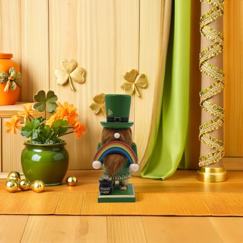 Casse-noisette Soldat trèfle en bois pour la Saint-Patrick - 5