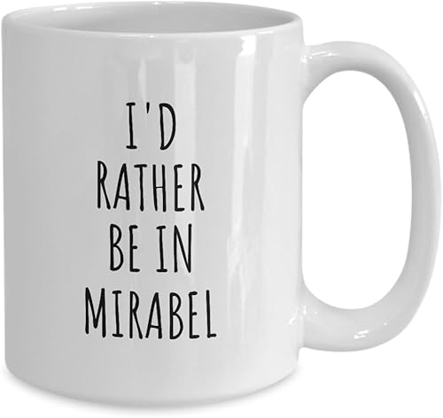 Miniatura 8 de EzGift I'd Rather Be In Mirabel Mug Funny Traveler Gift For Men Women City Lover Nostalgia Present Idea Quote Gag Coffee Tea Cup 11 Oz