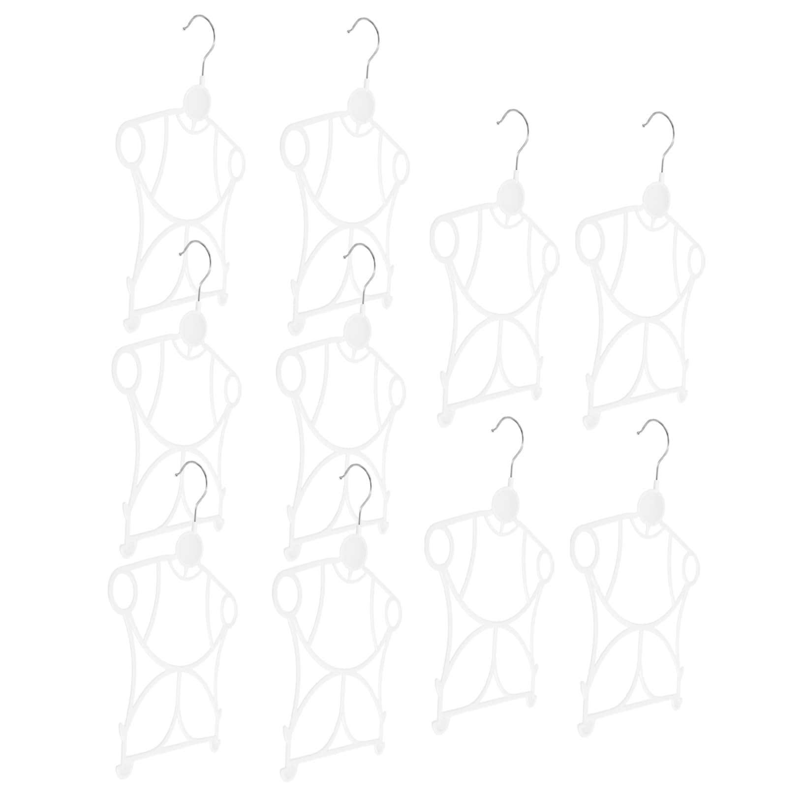 POPETPOP 40 Piezas Perchas Infantiles Unidades para Ropa de Niña Plástico Grueso Antideslizante Compacto y Resistente para Colgar Vestidos Chaquetas y Pantalones Armarios Domésticos y