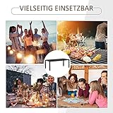 Gartentisch Aluminium Tisch Garten Terrasse Holz-Kunststoff - 6