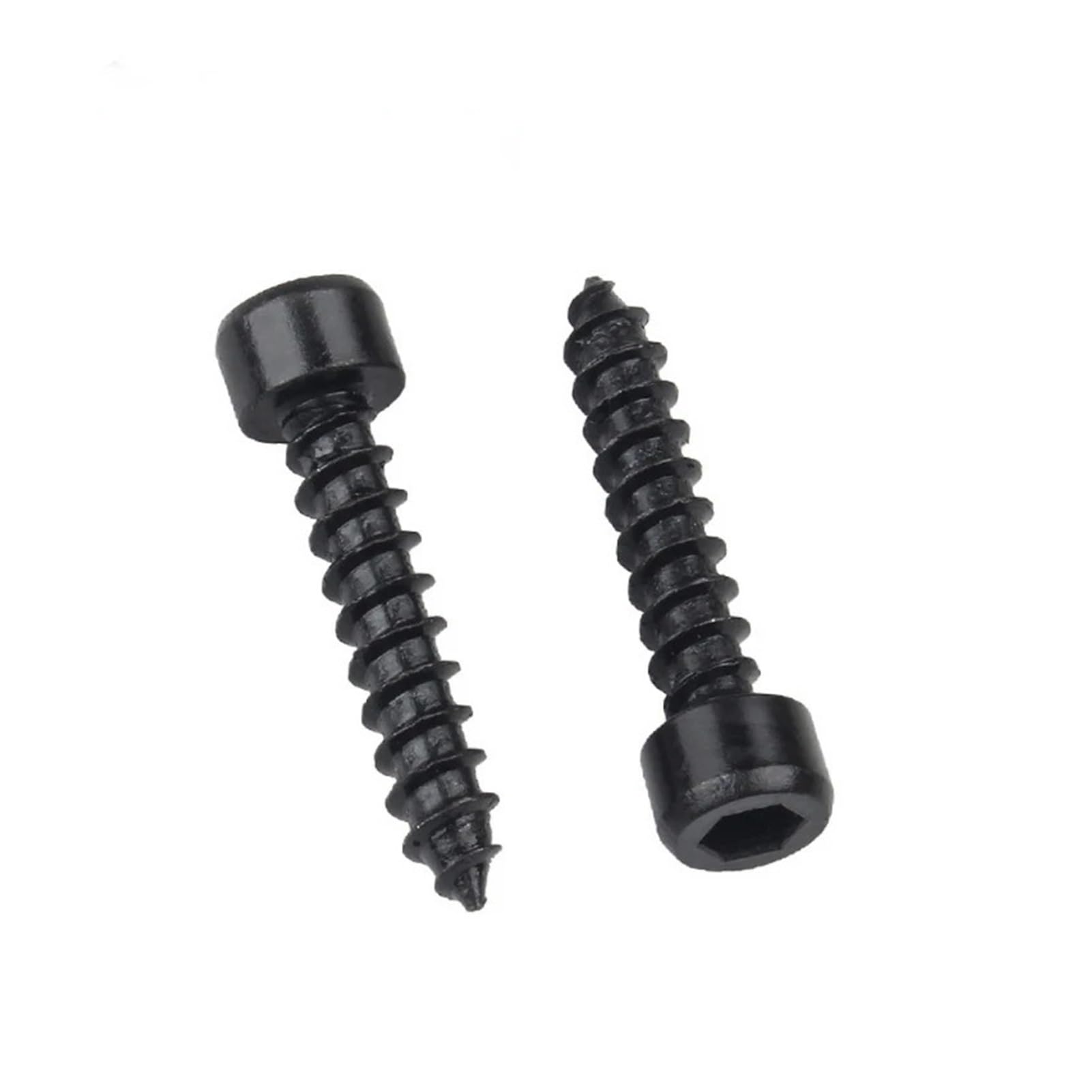 Vis à tête ronde, vis autotaraudeuses for cloisons sèches, 10 pièces/lot vis autotaraudeuse à six pans creux M2M2.6 M3 M3.5 M4M5 M6 tête noire en acier au carbone qualité 8.8 (couleur : 5 mm x 10 pièc