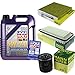Produktbild QR-PARTS 69376259 Filter Set Inspektionspaket 5 Liter Motoröl Leichtlauf High Tech 5W-40 MANN-FILTER Innenraumfilter Luftfilter Ölfilter
