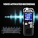 EVIDA Voice Recorder for Lectures Rechargeable - Digital Voice Activated Recorder Portable Tape Recorder Dictaphone Recording Device with Playback,Mp3,Variable Speed