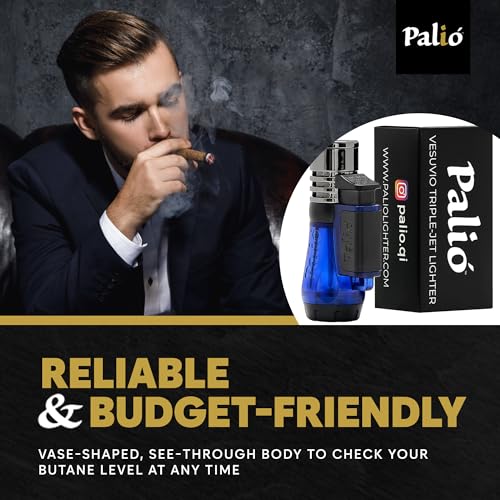 Encendedor Palió Vesuvio Triple Jet Azul Pack de 2 miniatura 3