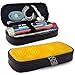 Produktbild Gelb Sonnig Muster Federmäppchen Pu Leder Bleistift Tasche Make-Up Stift Tasche Langlebig Studenten Briefpapier Mit Doppel-Reißverschluss Stifthalter
