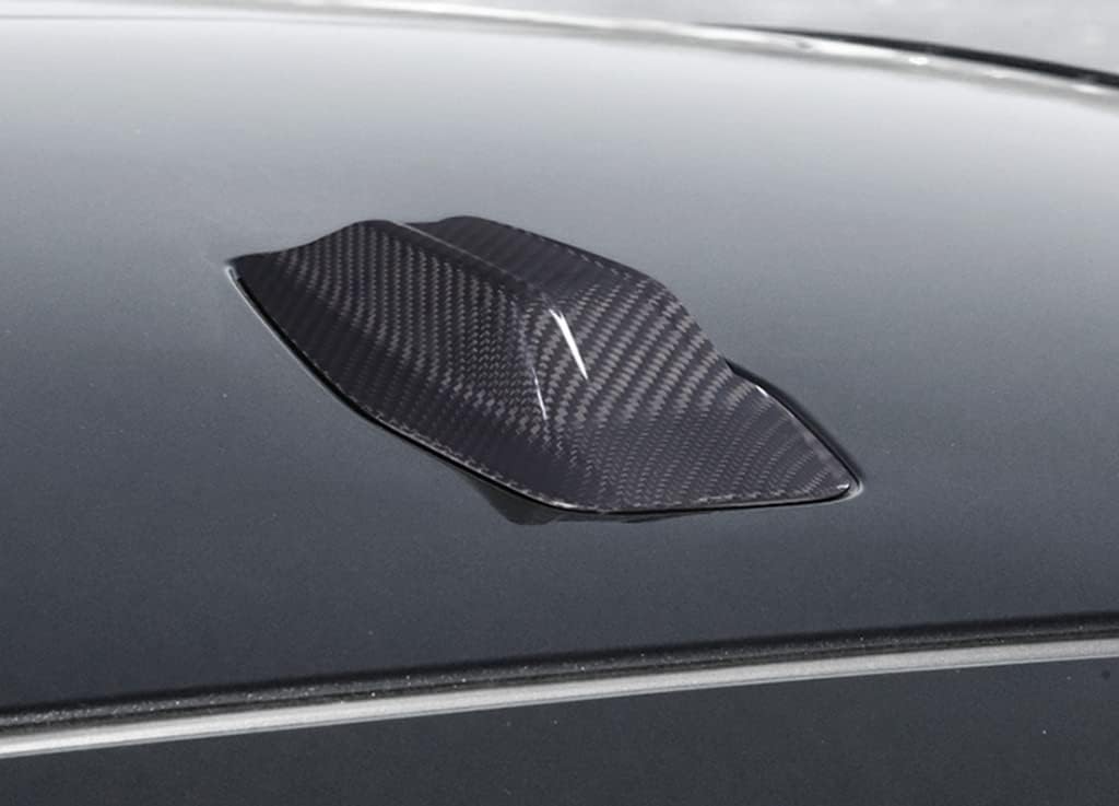 New Protective Carbon Fiber Antenna Cover Compatible with BMW 4 Series G26 4Doors 2021-2023 420i 430i M440i (Black)