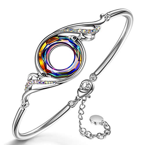 Kate Lynn Mother's Day Bracelet Gifts for Mom Crystals from Swarovski Phoenix Bangle