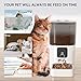 PAPIFEED Smart Automatic Cat Feeders Pet Feeder : WiFi Pet Feeder with APP Control for Remote Feeding, Detachable for Easy Clean,Stainless Steel Bowl,1-10 Meals Per Day for Dog (6L/25Cup)