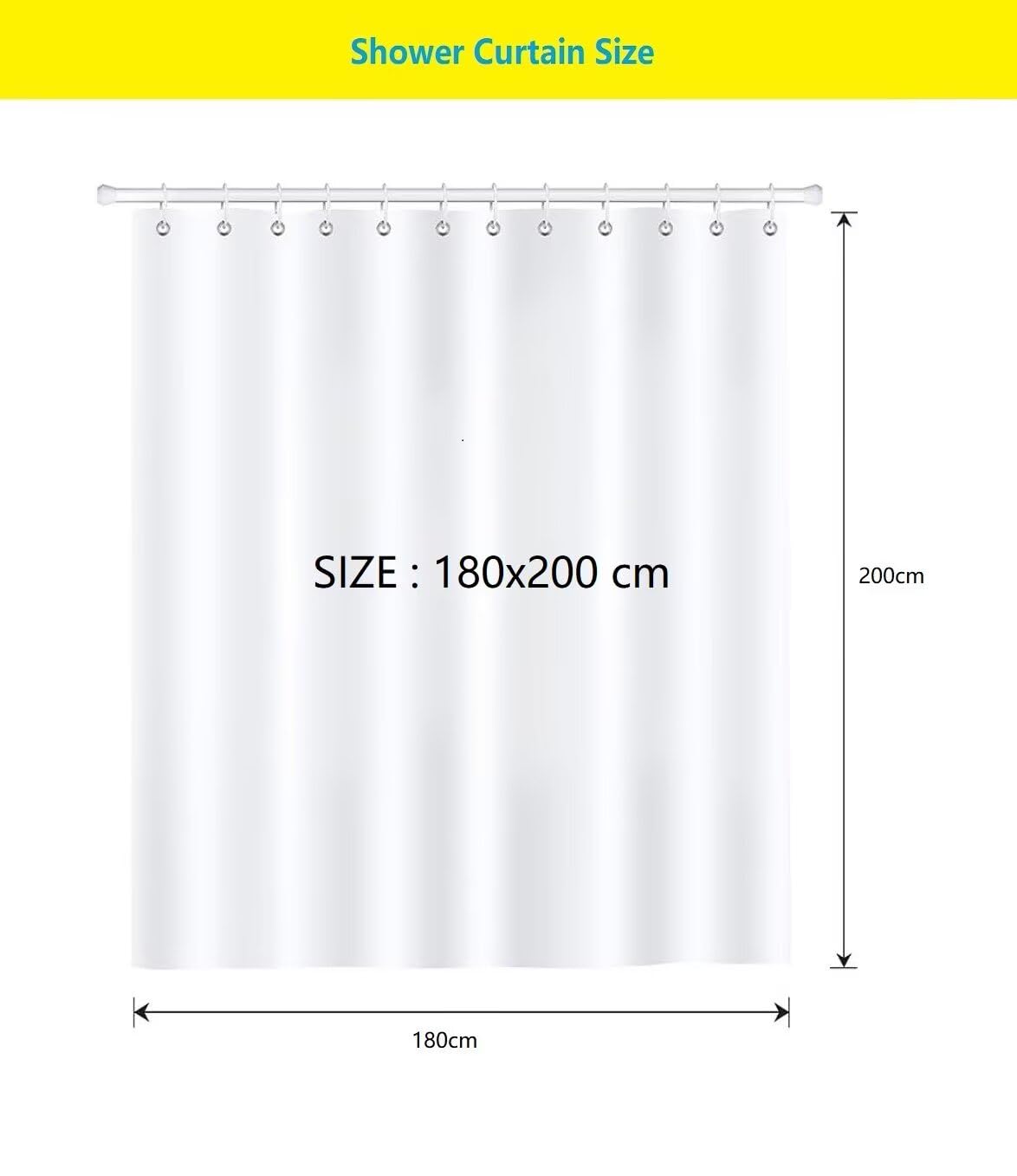 Cortina Ducha Enredaderas 180x200 cm, Cortina de Ducha Planta Verde Lavable de Poliéster, Cortinas de Baño Impermeable Antimoho con Ganchos, Cortinas Bañera para Baño, Dobladillo con Peso (LB1977)