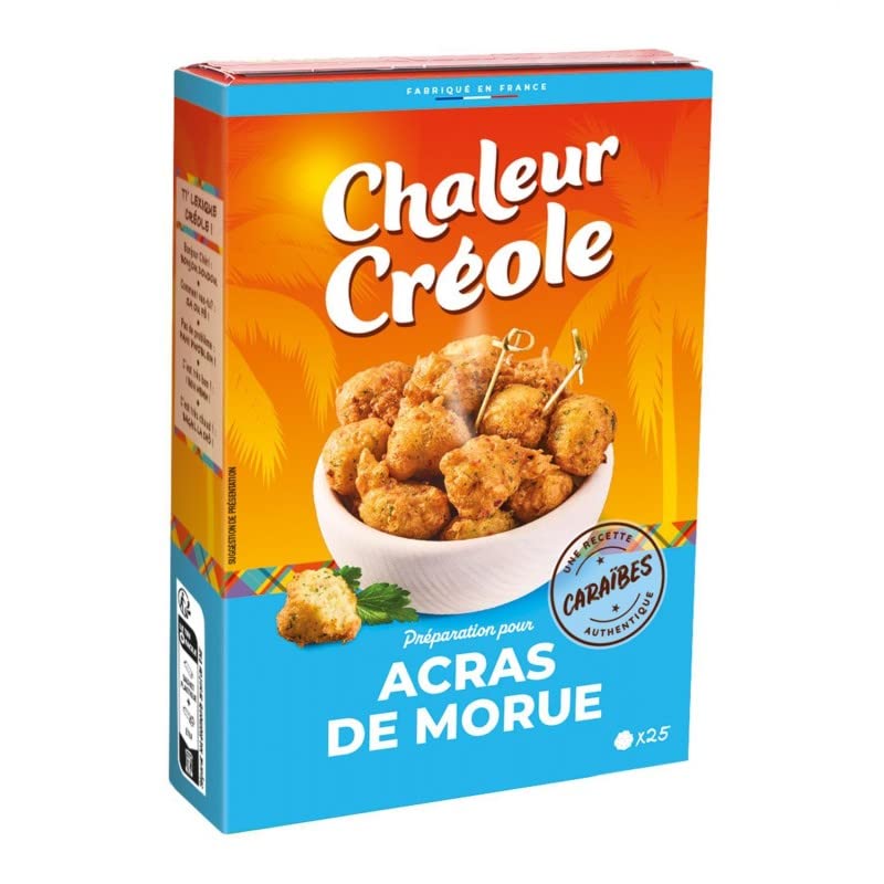 Pâte à acras de morue Chaleur Créole lot de 4 sachets de 100g pour épicerie salée