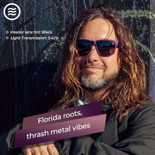 NEVEN Wizard Men’s Polarized Sunglasses - Classic Rectangle Glasses - UV Protection Party Sunglasses for Concerts, Festivals2