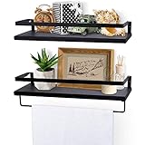 Leicht zu installieren und Platz Sparen- Die Aufbewahrungsregale ist leicht mit Schrauben installiert. Es kann Ihnen helfen, wertvollen Schrankplatz/Badezimmerplatz/Wohnzimmerplatz zu sparen.