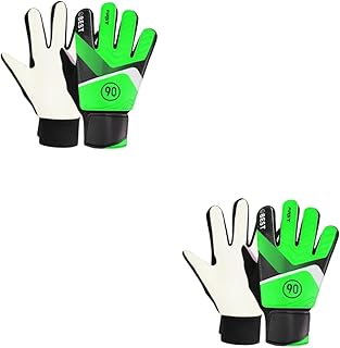 INOOMP 2 Pares Luvas De Futebol Luvas De Goleiro Infantil Luvas De Goleiro De Futebol Luvas Esportivas De Proteção De Dedo Goleiro Ajustável Luvas Infantis Luva De Futebol Infantil