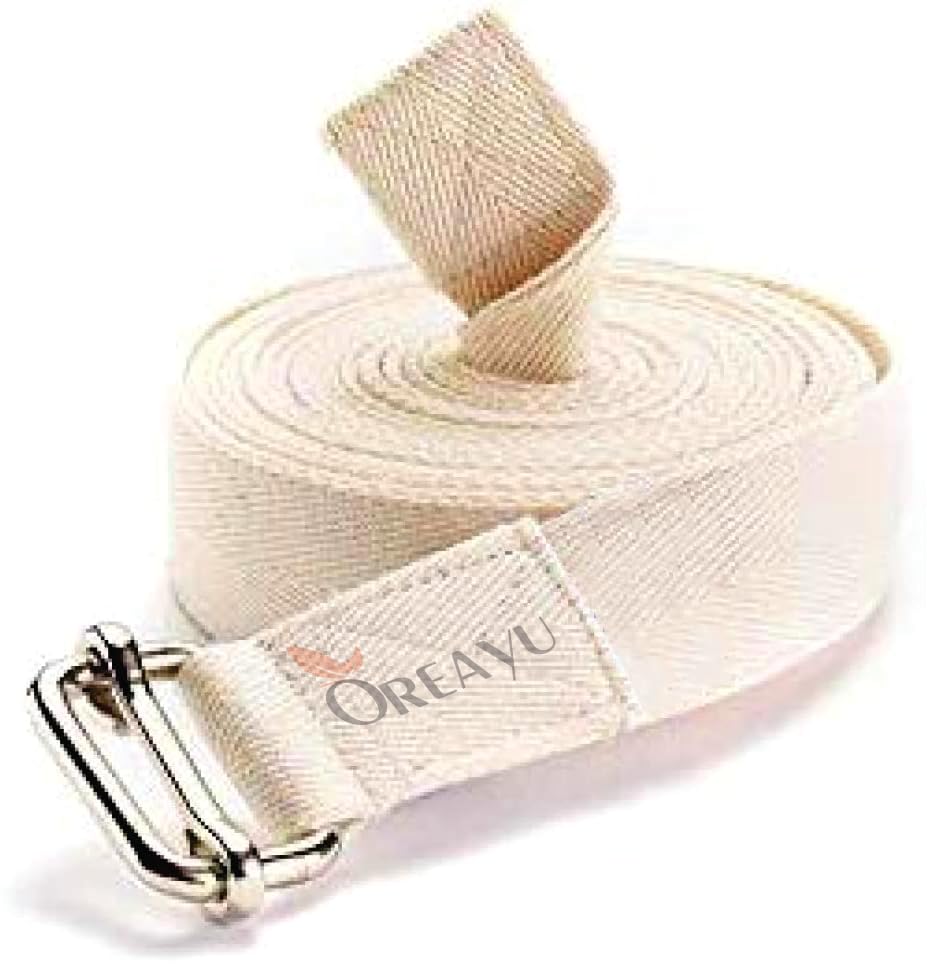 OREAYU™ Khadi Eco-Friendly Organic Cotton Yoga Strap |9-ft Length|Durable and Adjustable| Yoga Belt for All Levels of Asanas| Flexibility|and Stretching (White) (B0CLBHFVXZ) Amazon Price History, Amazon Price Tracker