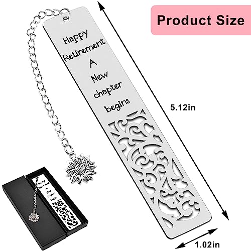 Quimoy Retirement Gift for Woman, Happy Retirement Bookmark - Image 2