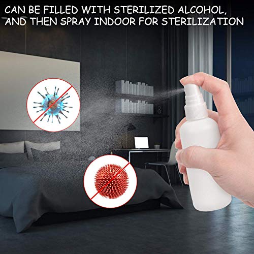 【Made in USA】 Clear 100ml(3.4oz) Refillable Sprayer Bottles Fine Mist Spray Bottle Container for Essential Oils, Travel… - Image 5