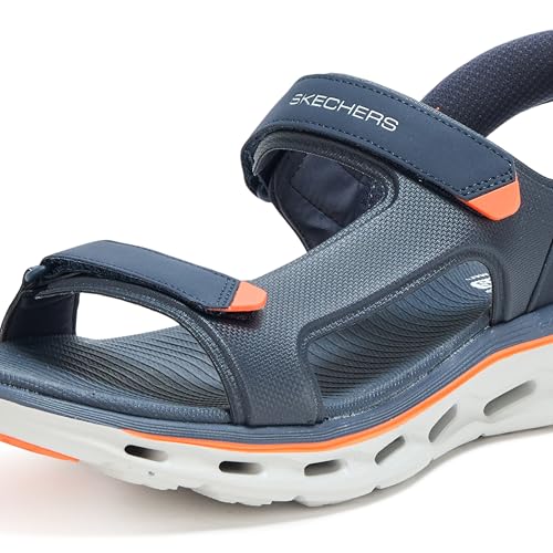 Skechers Men's Hands Free Slip-ins Go Walk Glide Step 2.0 Quarter Strap Sandal Sport4