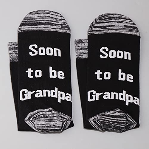 LEVLO 2 Pairs New Nana New Papa Gifts Soon to be Grandpa/Grandma Socks Gifts for New Grandparents To Be Socks3